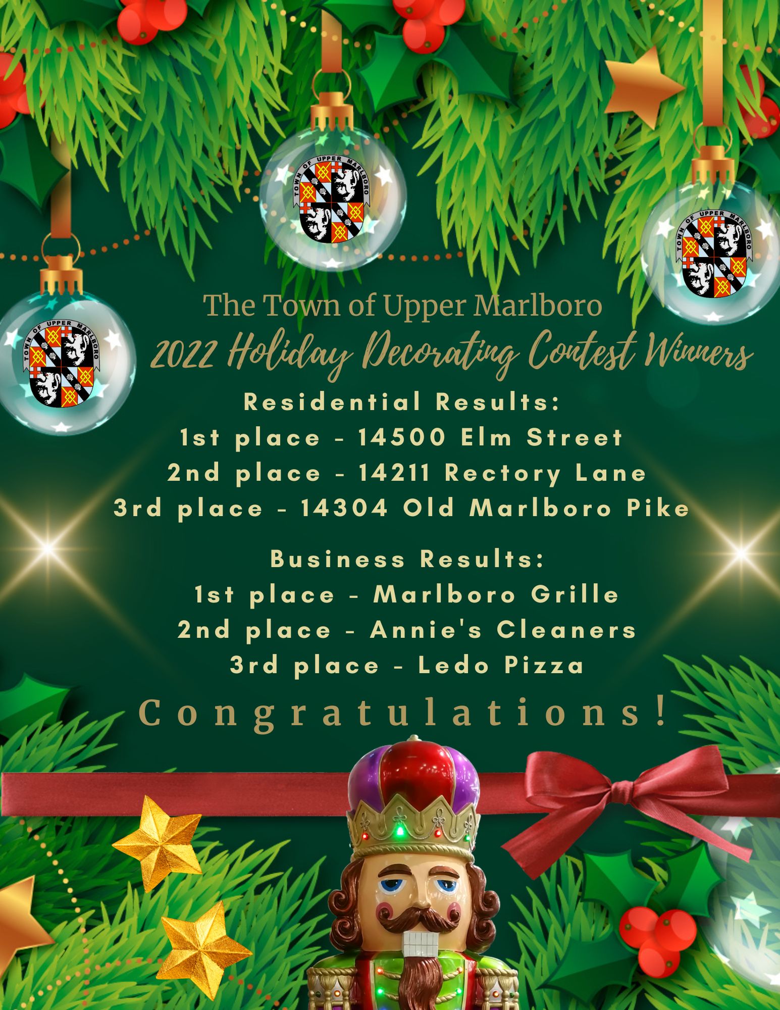 2022 Holiday Decorating Contest winners